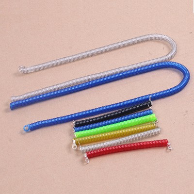 检具专用标准件配件蓝 红 黄 绿 黑 白 PU伸缩钢丝500挂绳弹簧绳
