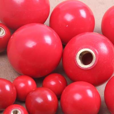 汽车检具专用标准件配件M4M5M6M8M10红色球型圆形把手胶木球手柄